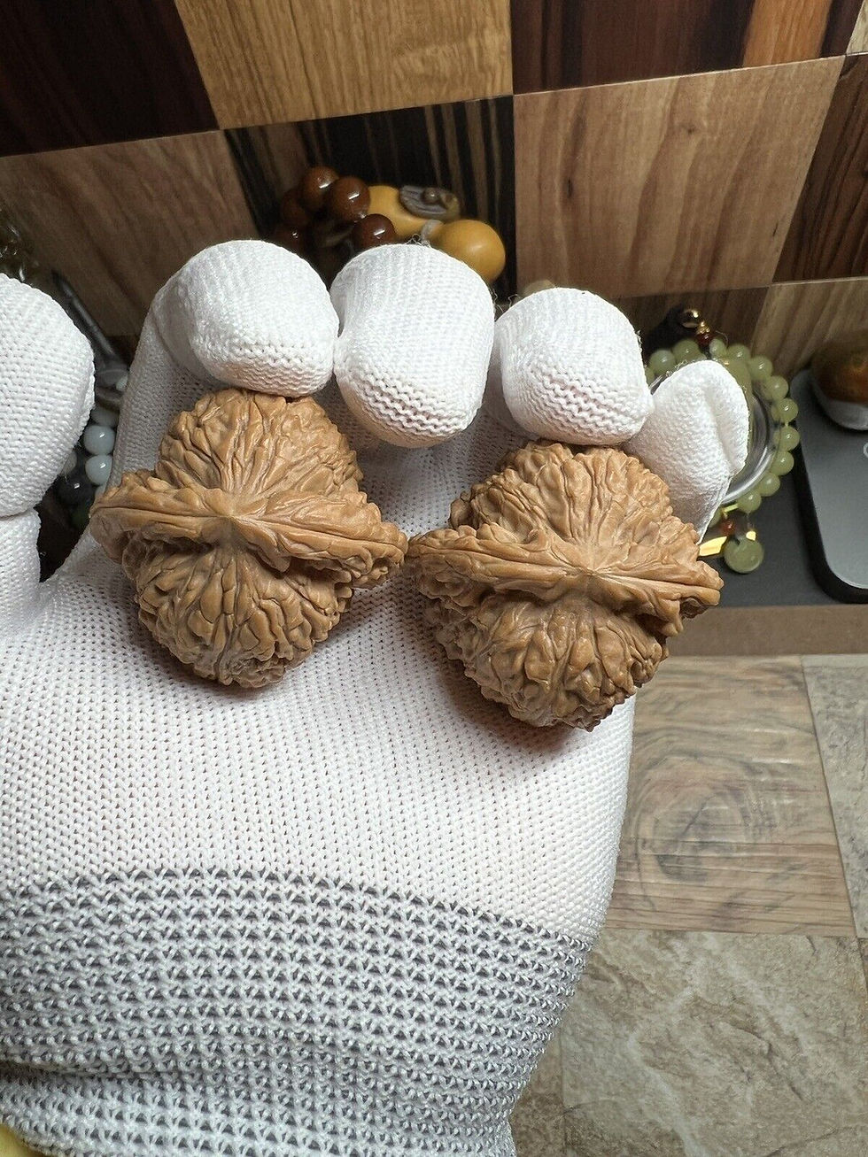 Thumbnail: 43×42×37mm Premier Matched Chinese Health Walnut Pair