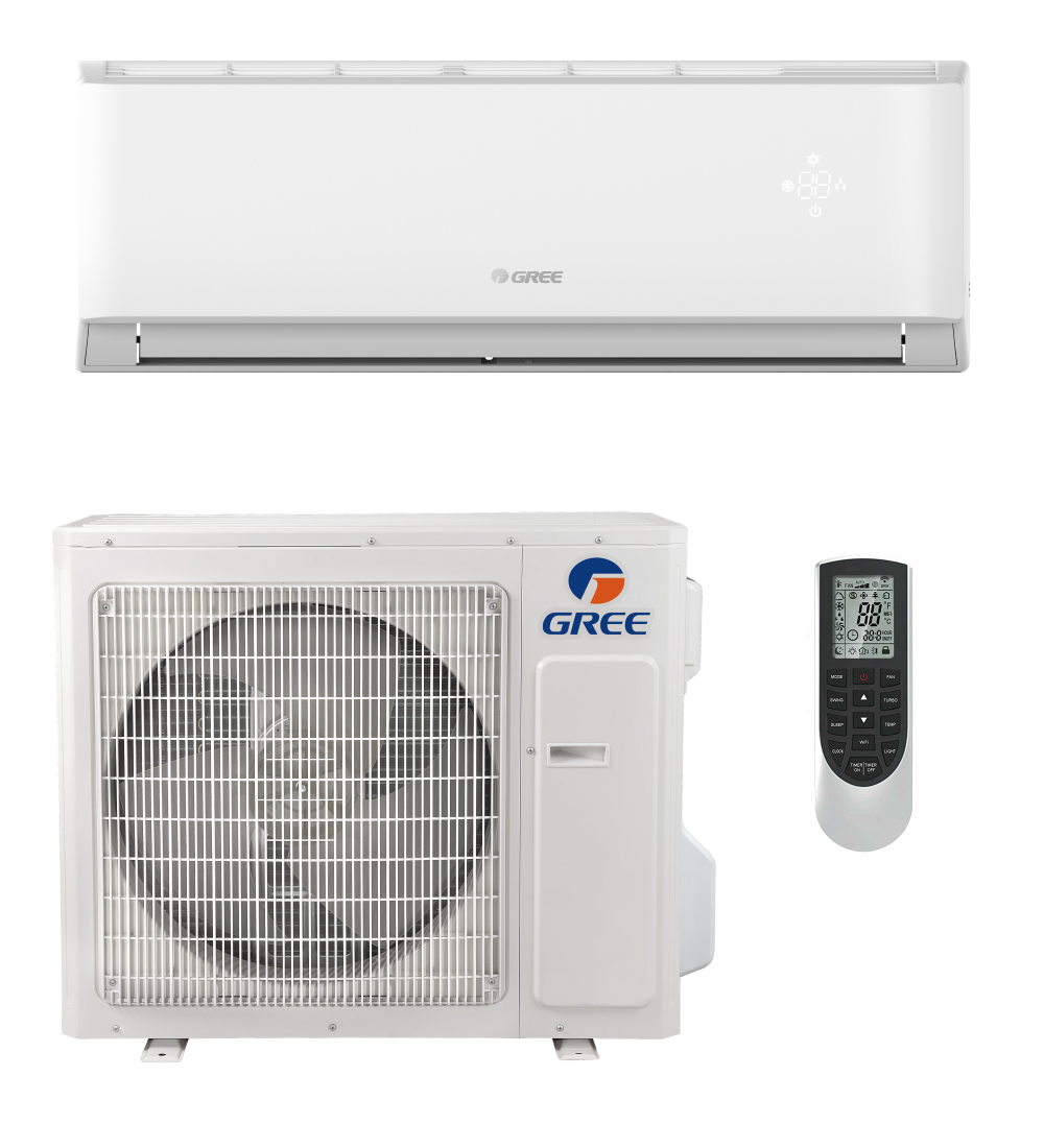 12,000 BTU 17.5 SEER2 Wall Mount Gree Mini-Split Livo Gen4 Single Zone Heat Pump