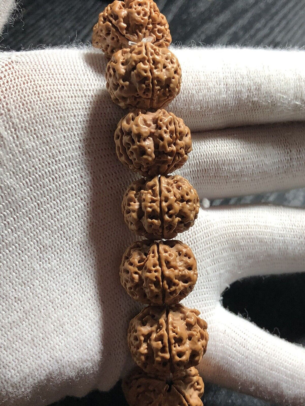 Thumbnail: Rudraksha Five-Faced Dragon Vajra Bodhi Bracelet