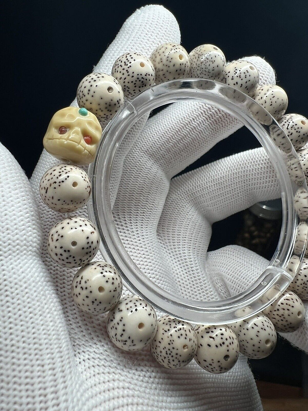Thumbnail: Celestial Harmony Bodhi Bead Mala Bracelet