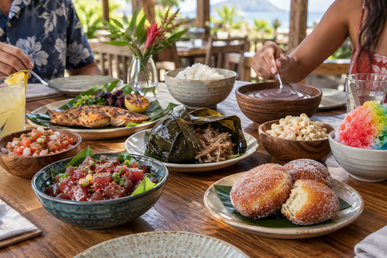 Local Hawaiian dining with fresh island dishes