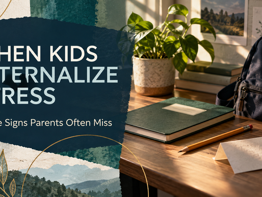 Backpack and school supplies illustrating subtle signs of stress in children