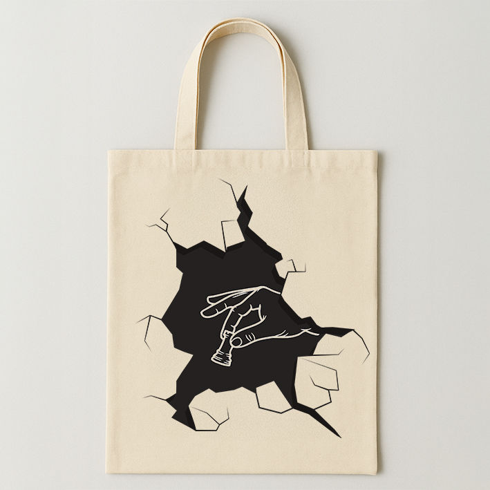 Küçük resim: satranç temalı görsel olan bez çanta