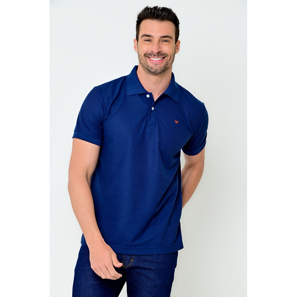 Miniatura: Camisa polo masculina confortável e versátil para todas as ocasiões