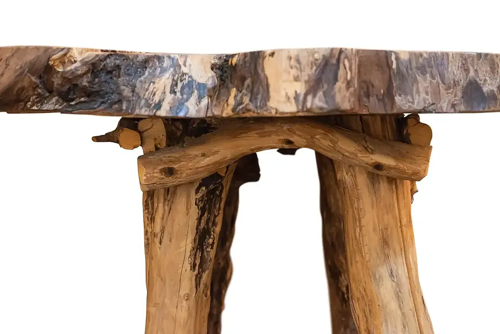 Miniature : Support de style brutaliste, bois brut, datant d'environ 1920, France