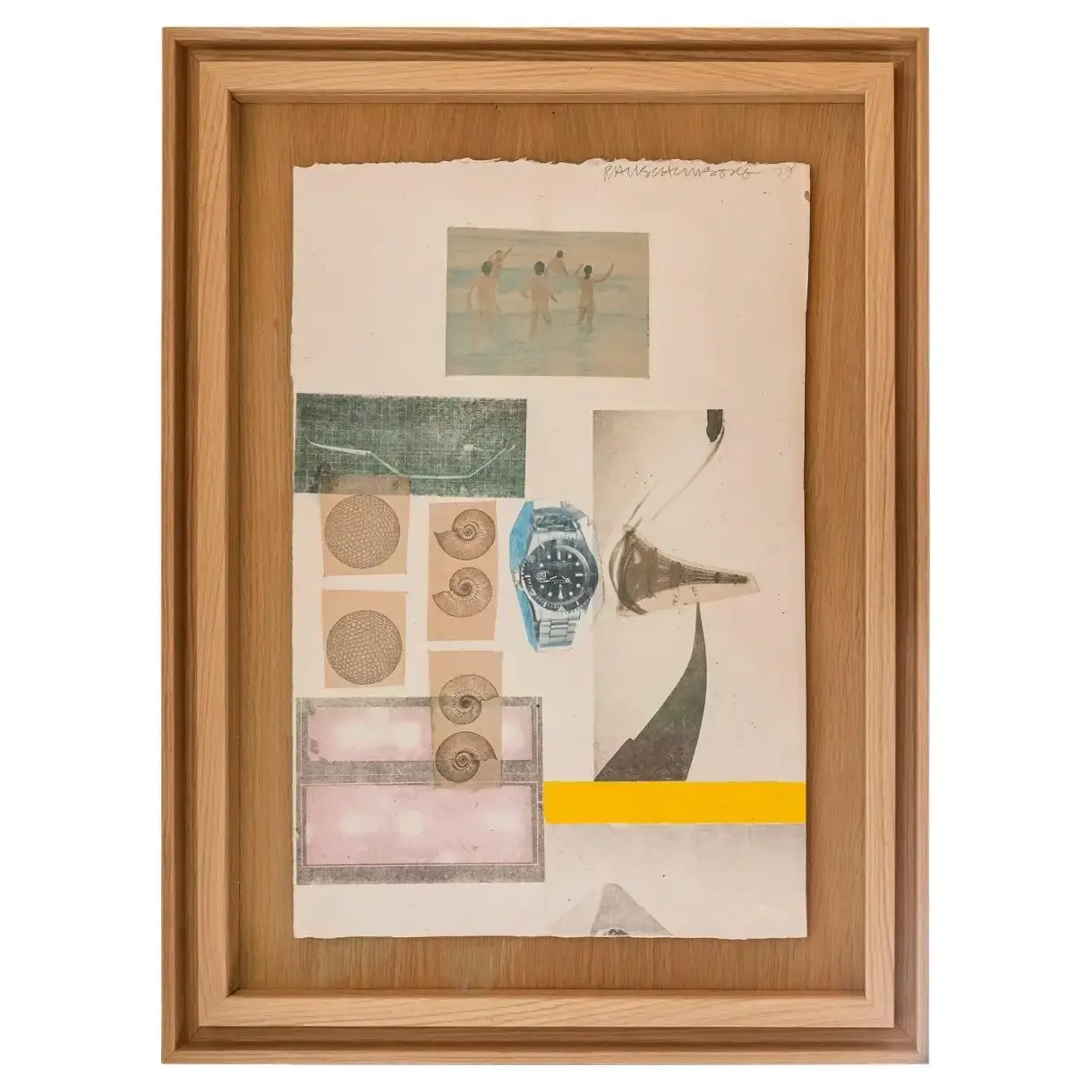 Peinture sans titre de Robert Rauschenberg (1925-2008), États-Unis, 1979