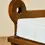 Miniature : Paire de fauteuils brutalistes en bois naturel, coton, vers 1970, Italie