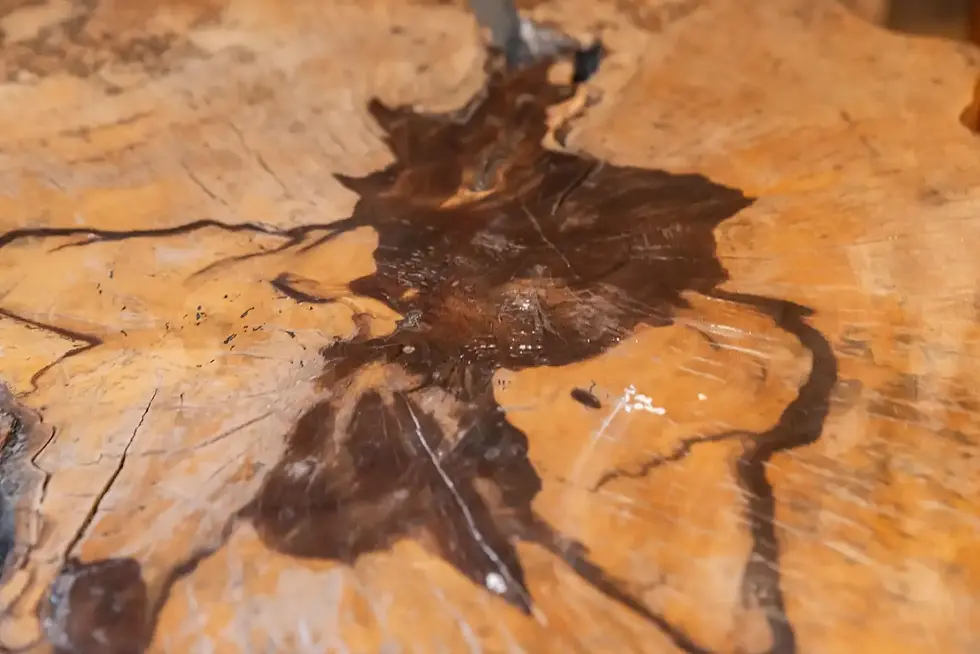 Miniature : Support de style brutaliste, bois brut, datant d'environ 1920, France