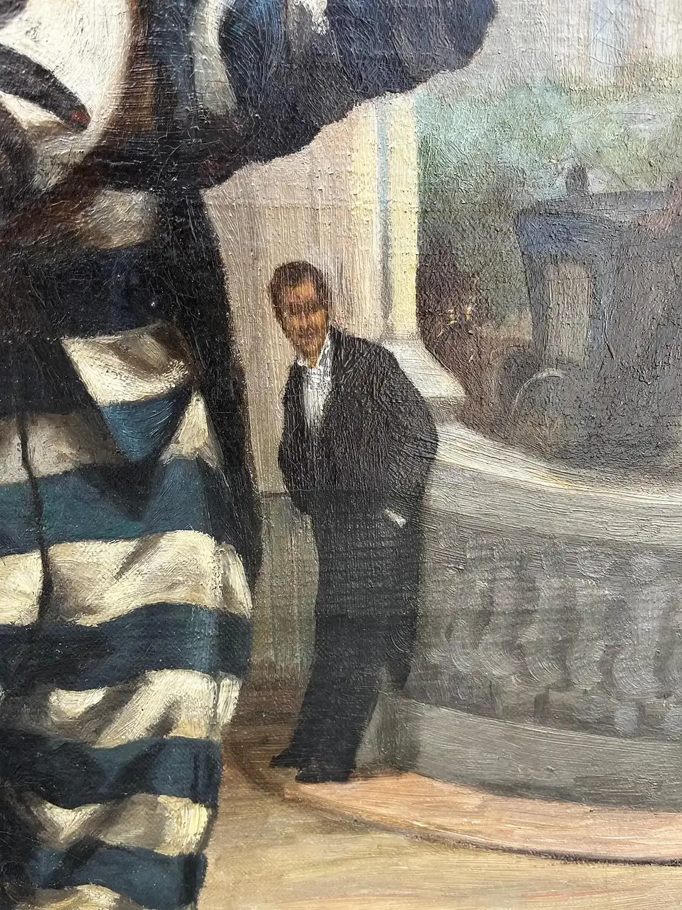 Miniature : Zygmunt Sokolowski (1857-1888), Le joueur de Banjo, huile sur toile