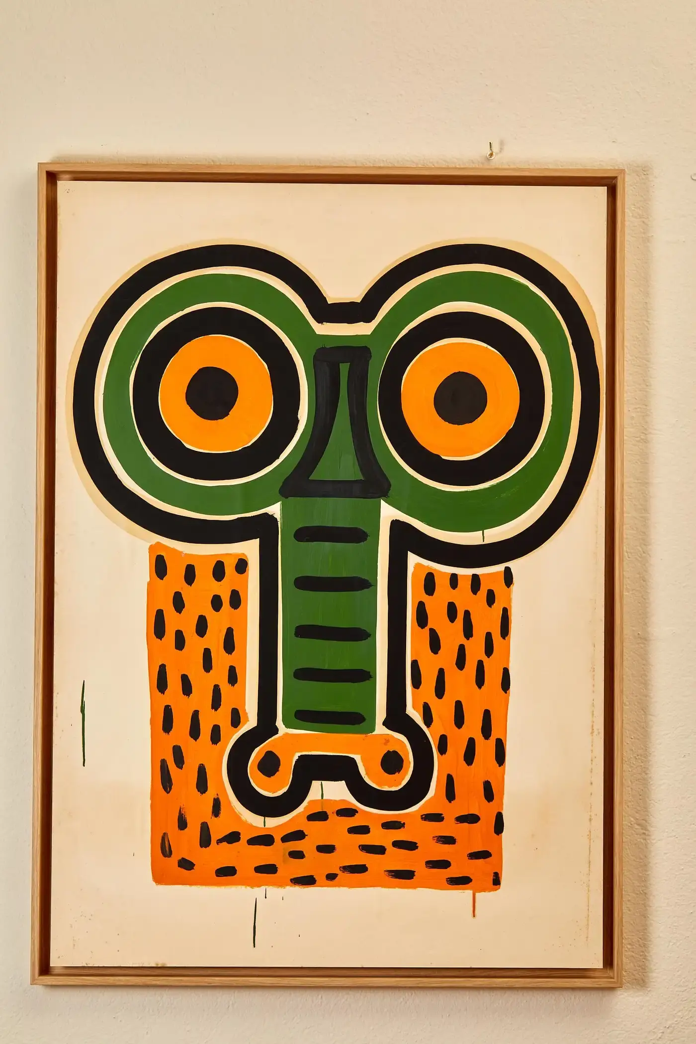 Albert Chubac Peinture, Technique mixte sur papier, vers 1960, France