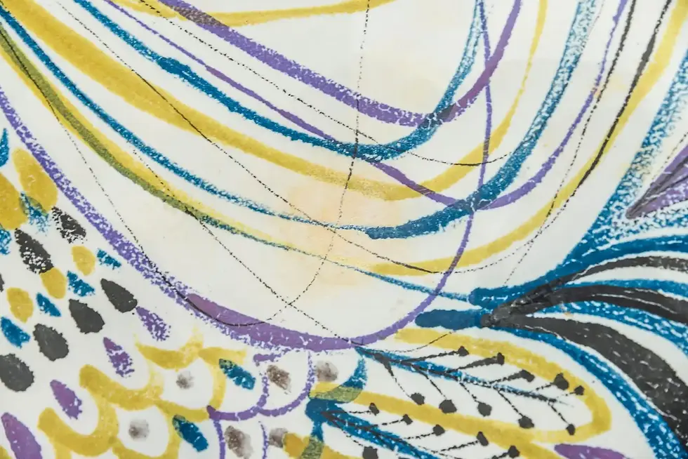 Miniature : Roger Capron, plat, vers 1970, France