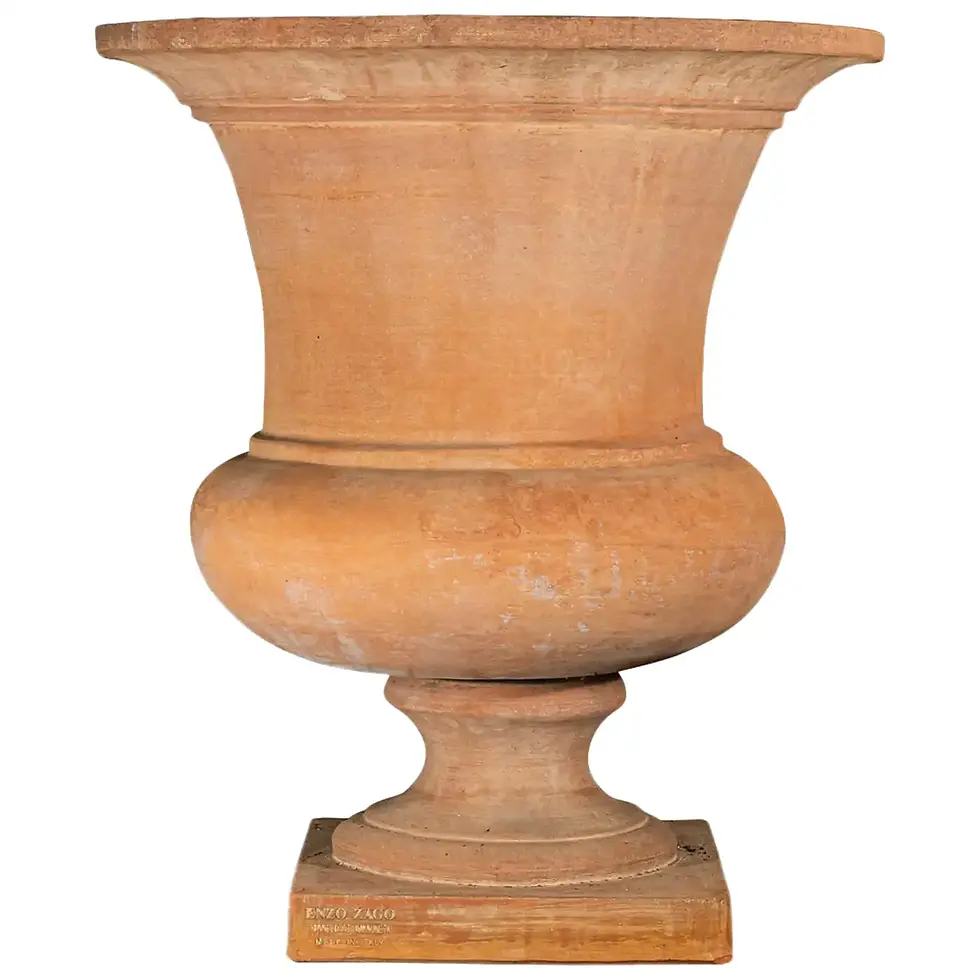 Paire de vases Médicis, estampillés Enzo Zago, vers 1980, Italie
