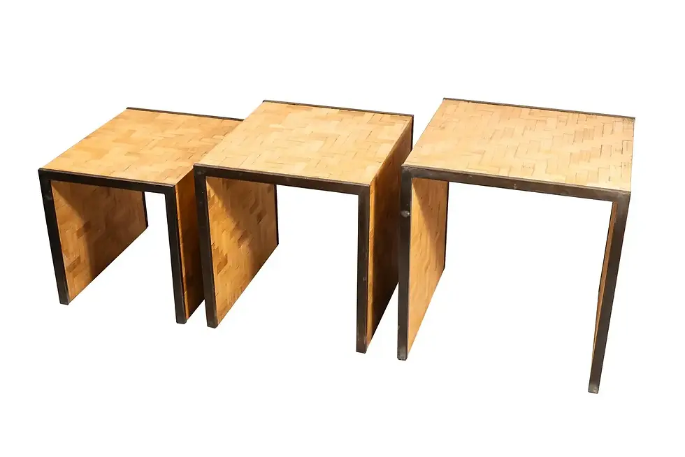 Miniature : Trois tables gigognes de Tommaso Barbi, Italie, vers 1970