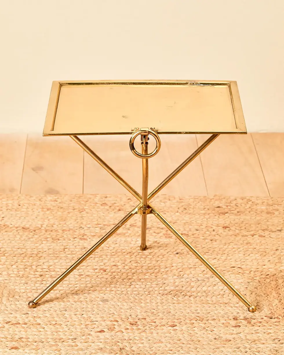 Miniature : Valenti, table basse, laiton doré, vers 1970, Espagne