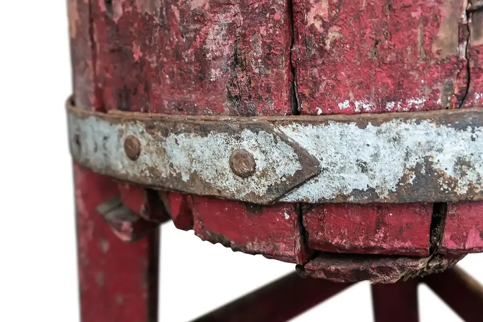 Miniature : Bloc de sélection de boucherie tripode de style brutaliste, bois naturel, vers 1900