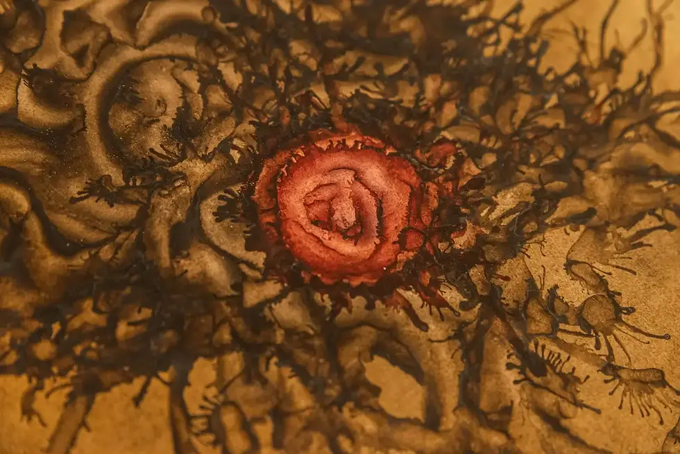 Miniature : Jean Da Milano, Composition, Techniques mixtes sur papier, 1974, France