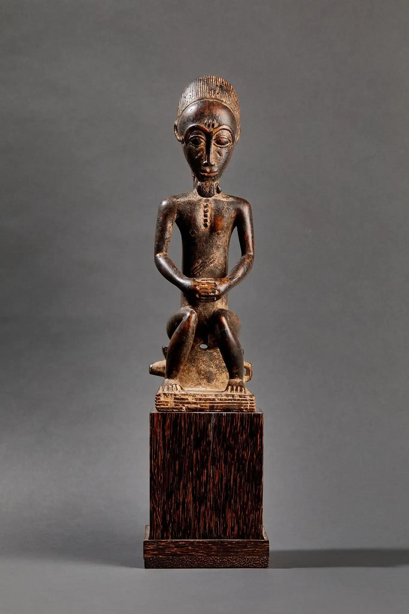 Statue Baoulé, Wood, Circa 1950, Côte d'Ivoire, Afrique