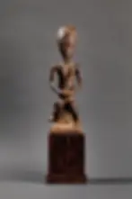Statue Baoulé, Wood, Circa 1950, Côte d'Ivoire, Afrique
