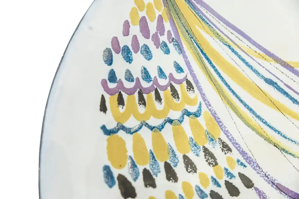 Miniature : Roger Capron, plat, vers 1970, France