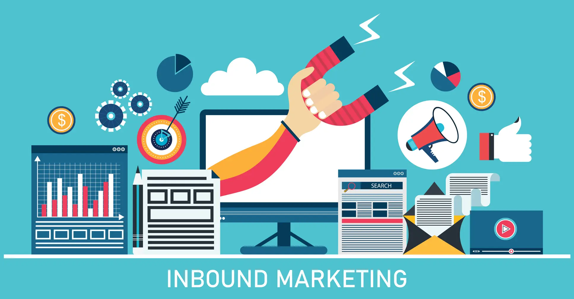 L'inbound marketing est une stratégie marketing visant à faire venir le client à soi.