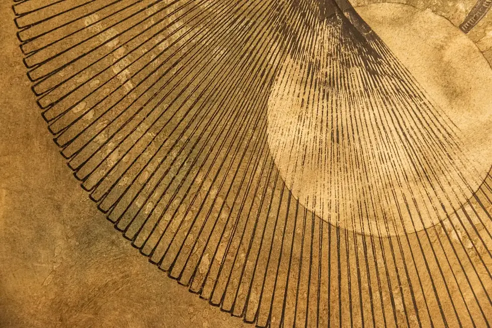 Miniature : Jean Da Milano, Composition, huile sur papier, 1974, France