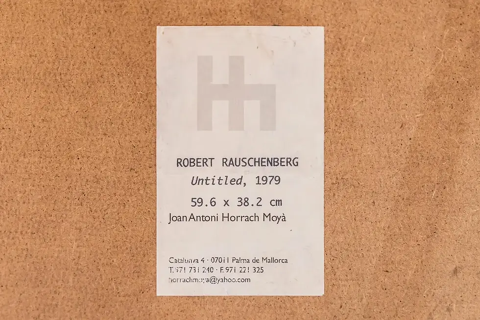 Miniature : Peinture sans titre de Robert Rauschenberg (1925-2008), États-Unis, 1979