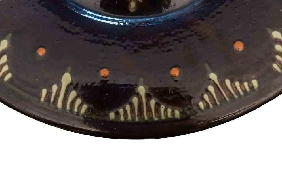 Miniature : Grand plat rond, terre cuite, datant d'environ 1960, France