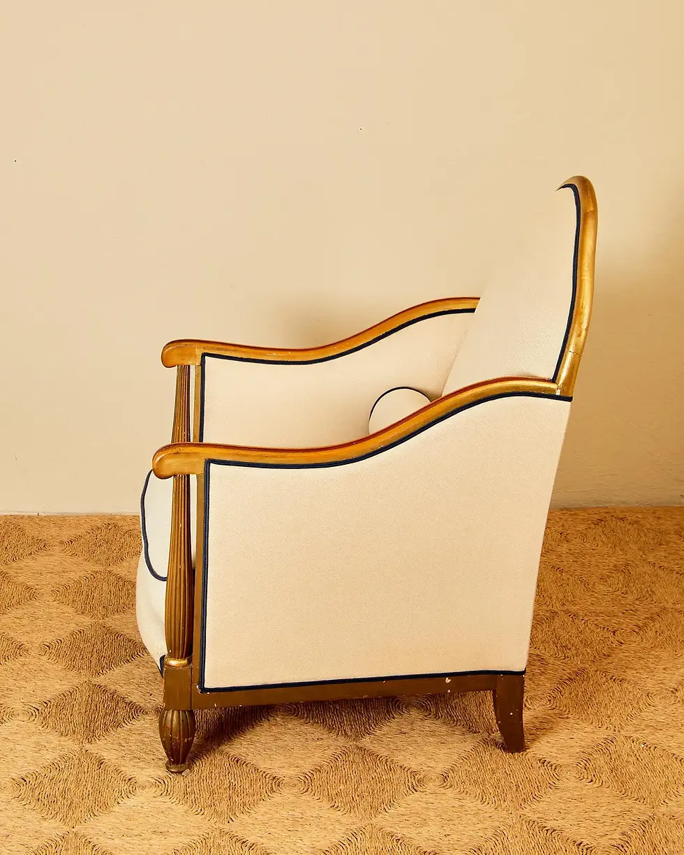 Miniature : Ensemble de 4 bergères Art Deco, bois sculpté et doré, vers 1925, France