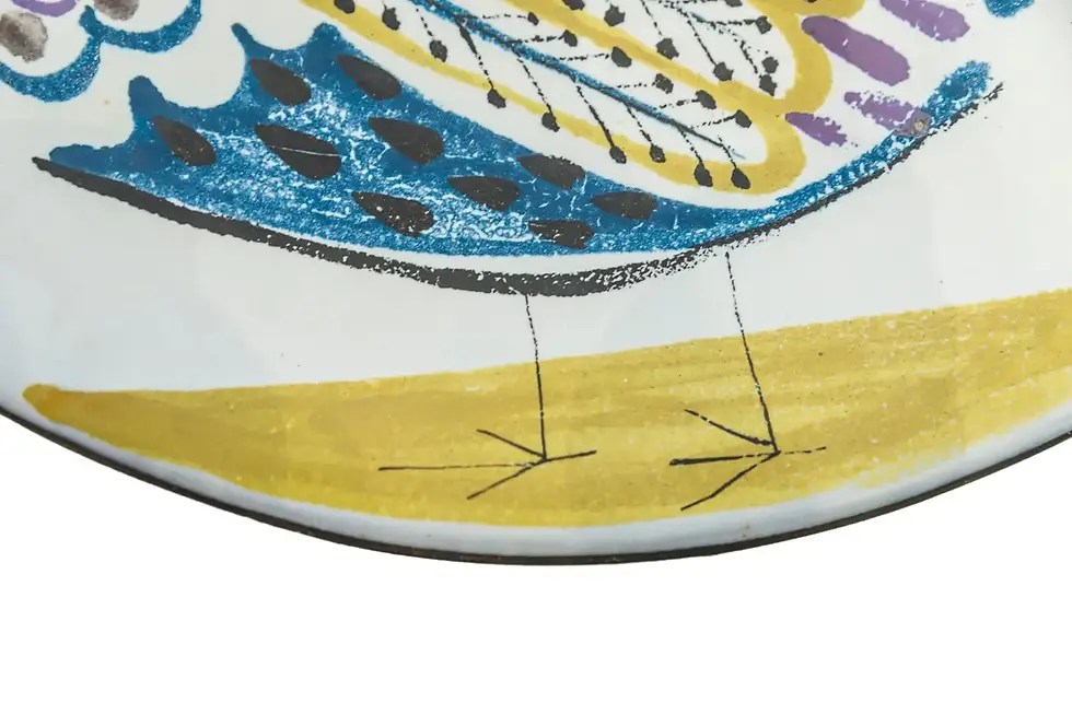 Miniature : Roger Capron, plat, vers 1970, France