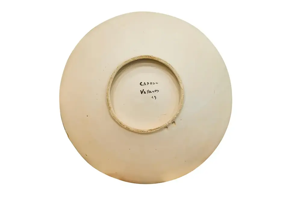 Miniature : Roger Capron, plat, vers 1970, France