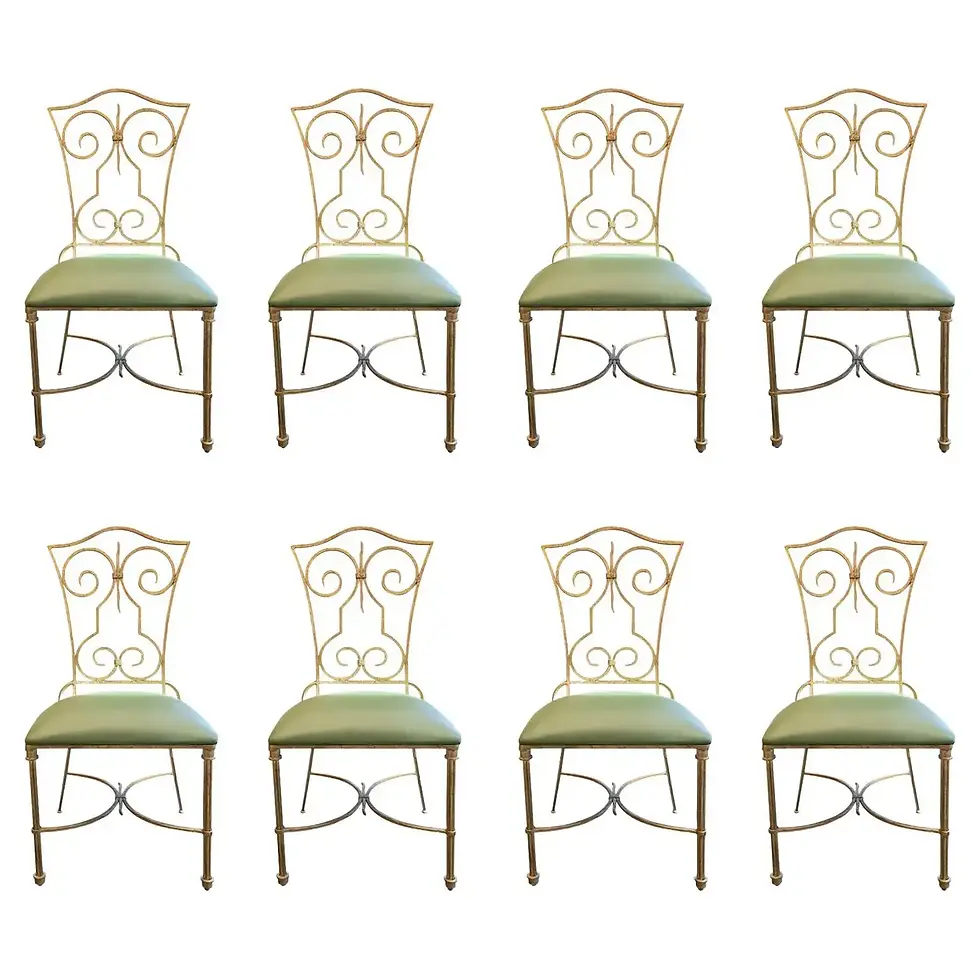 Miniature : Ensemble de 8 chaises de salle à manger, France, vers 1960