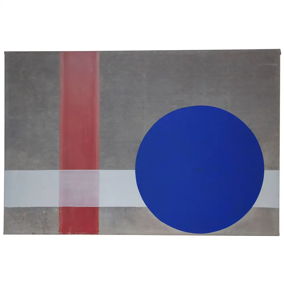 Albert Chubac, Peinture, Peinture sur Toile et Collage, vers 1960