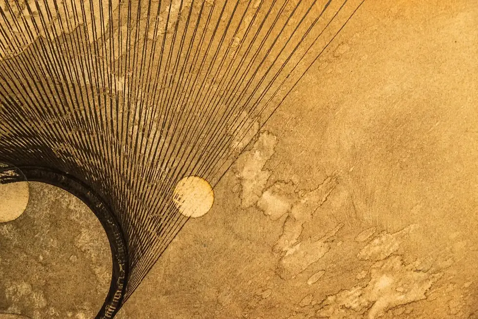 Miniature : Jean Da Milano, Composition, huile sur papier, 1974, France