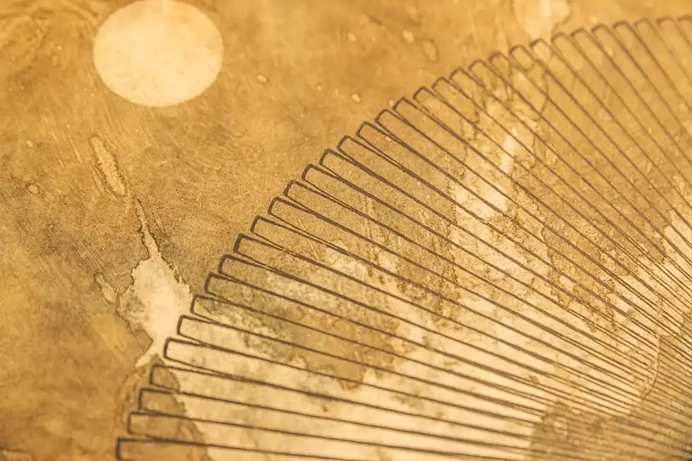 Miniature : Jean Da Milano, Composition, huile sur papier, 1974, France