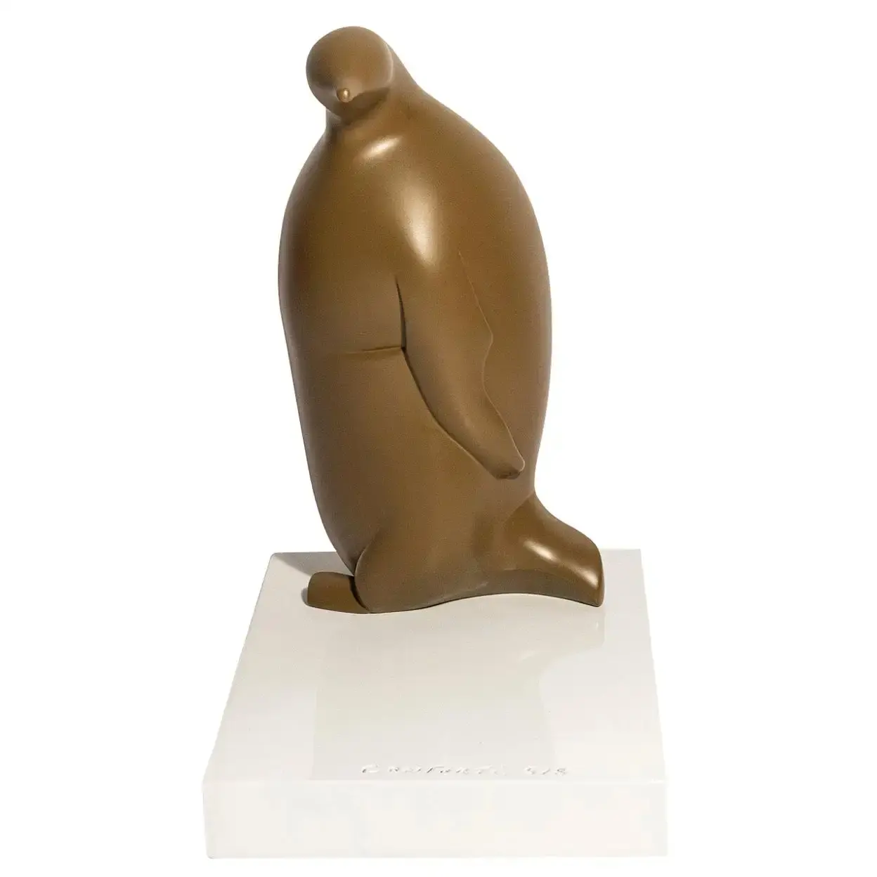 Bernard Conforti, Sculpture de pingouin, résine, signé, circa 2010
