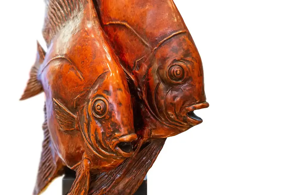 Miniature : Sculpture en céramique « Two Scalars » de Guido Cacciapuoti, Italie, 1930