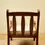 Miniature : Paire de fauteuils brutalistes en bois naturel, coton, vers 1970, Italie