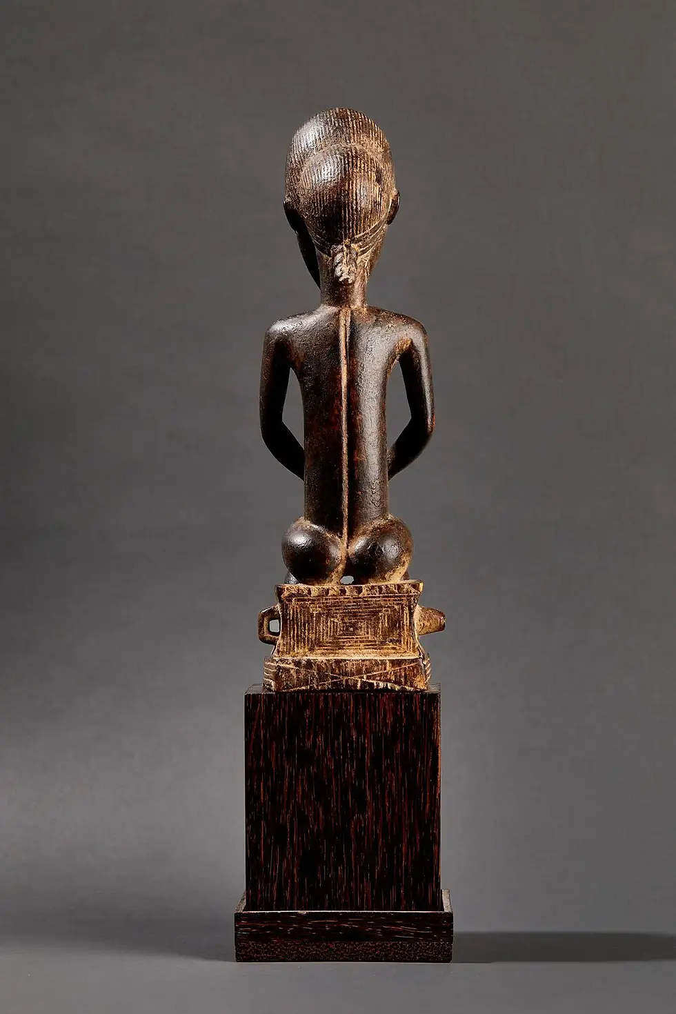 Miniature : Statue Baoulé, Wood, Circa 1950, Côte d'Ivoire, Afrique