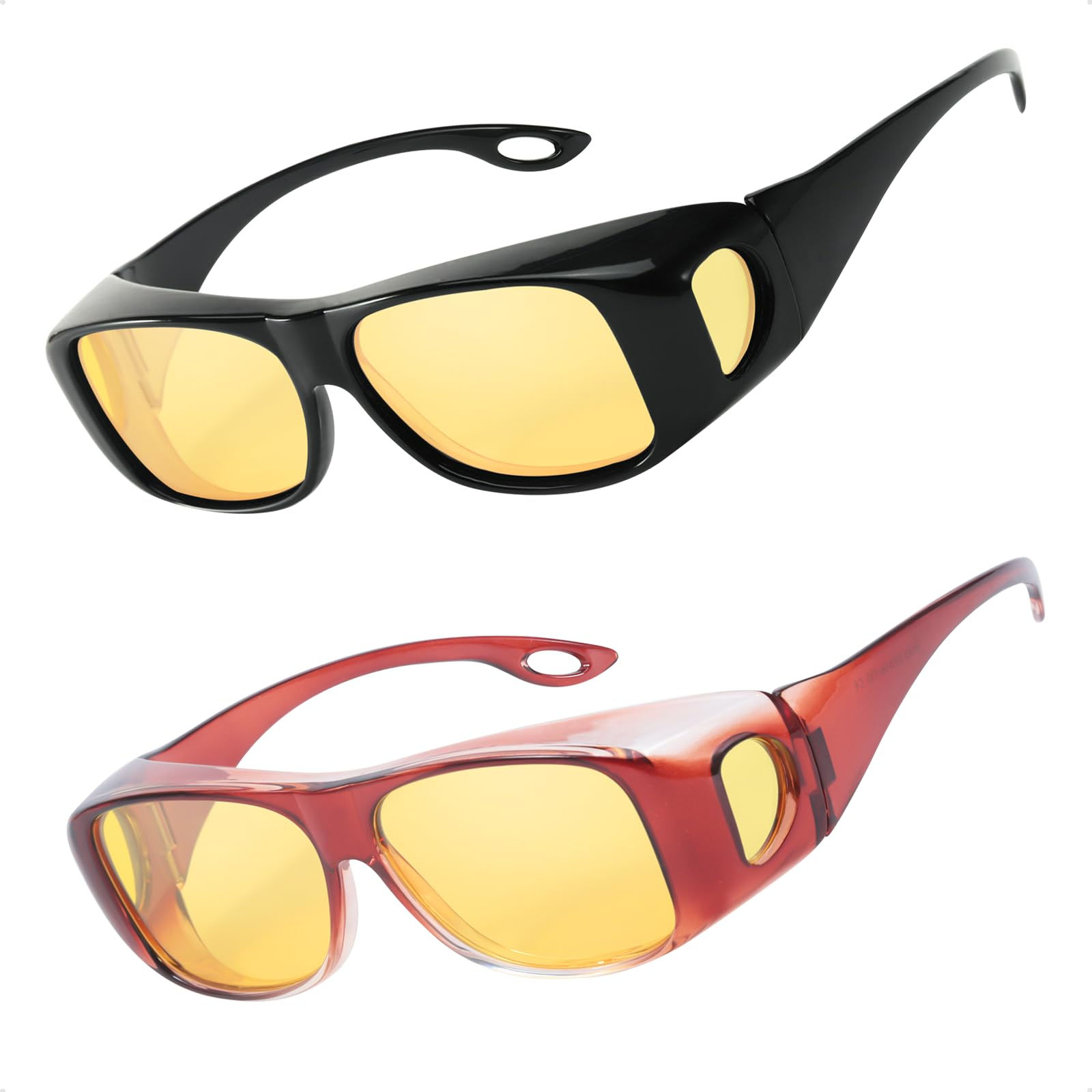 Myiaur Night Vision Glasses for Driving Women Men Polarized Night Driving Fit Ov