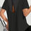 Thumbnail: FinFit T-shirt Black with Lovely Crossover Back