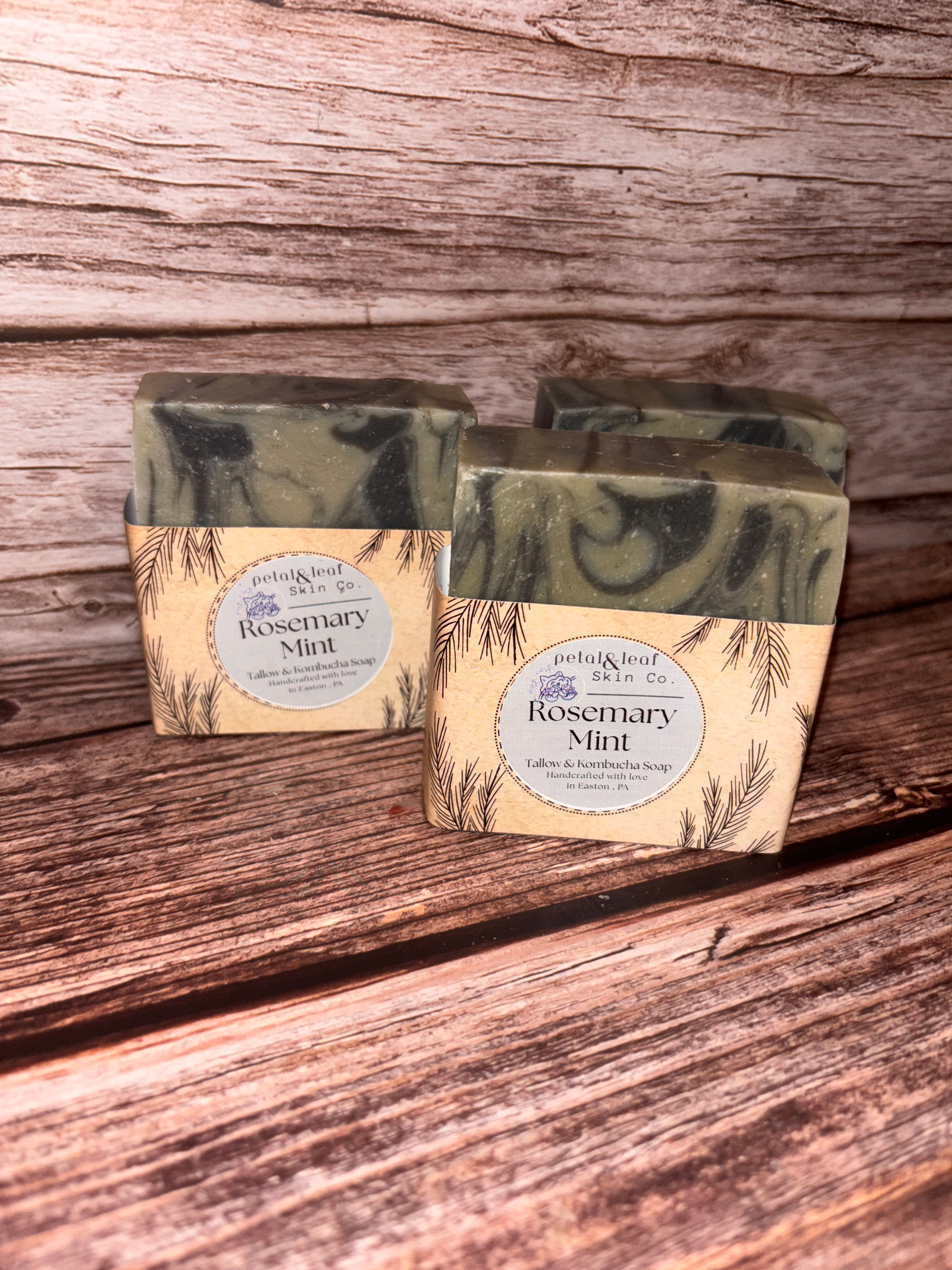 Rosemary Mint Tallow & Kombucha Soap and Shampoo Bar