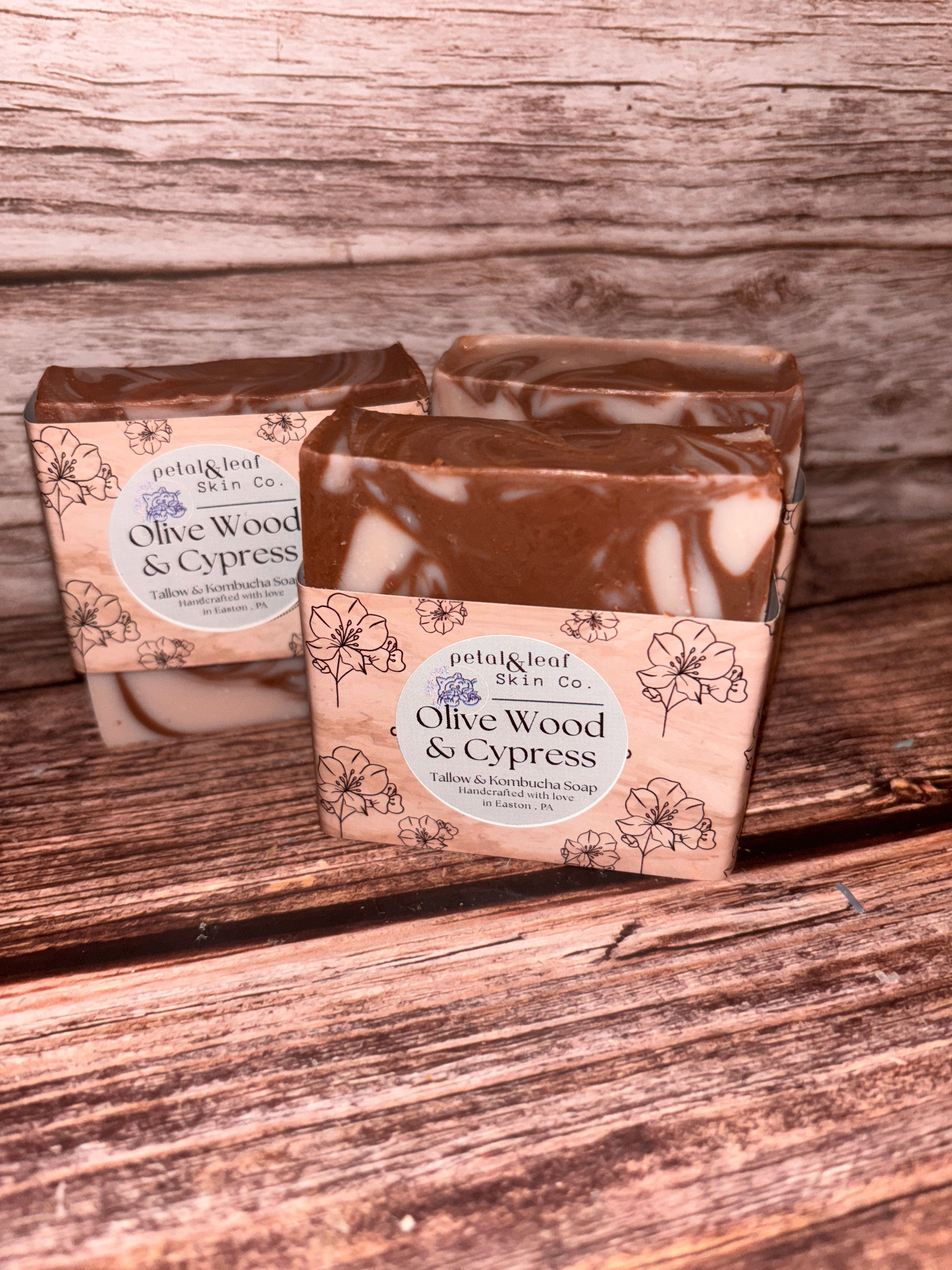 Olive Wood & Cypress Tallow & Kombucha Soap