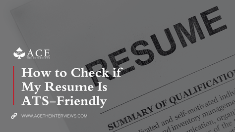 How to Check if My Resume Is ATS-Friendly