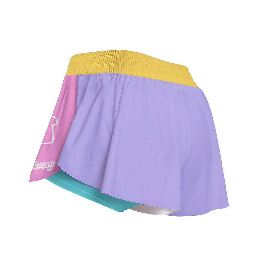 Thumbnail: All-Over Print Unisex Flowy Skort With Pockets