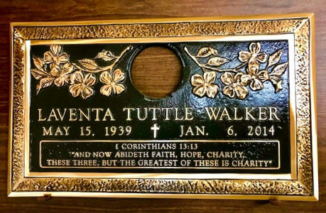 J&M Memorials Bronze Plaque