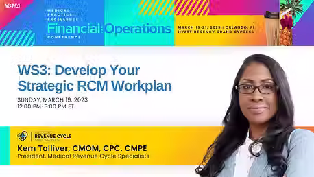 Develop Your Strategic RCM Workplan