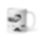 1966 Ford Mustang Mach 1 Concept - Design Sketch - White Mug