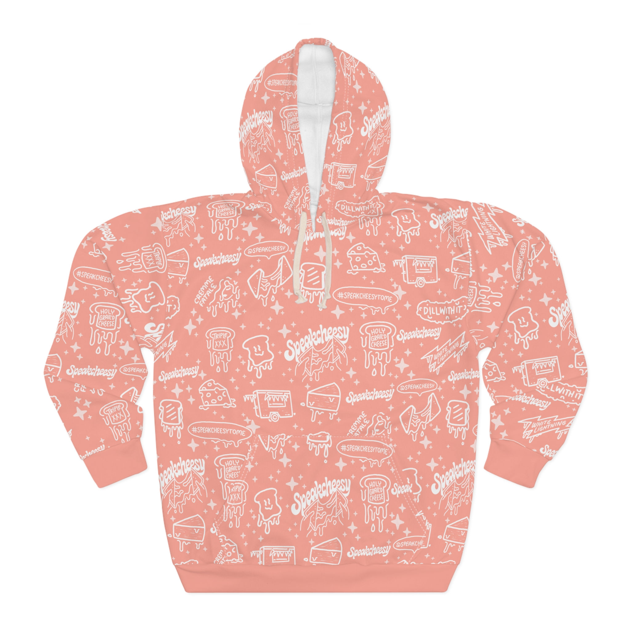 Cosmic Chill Pullover Hoodie in Madame Peachy Queen