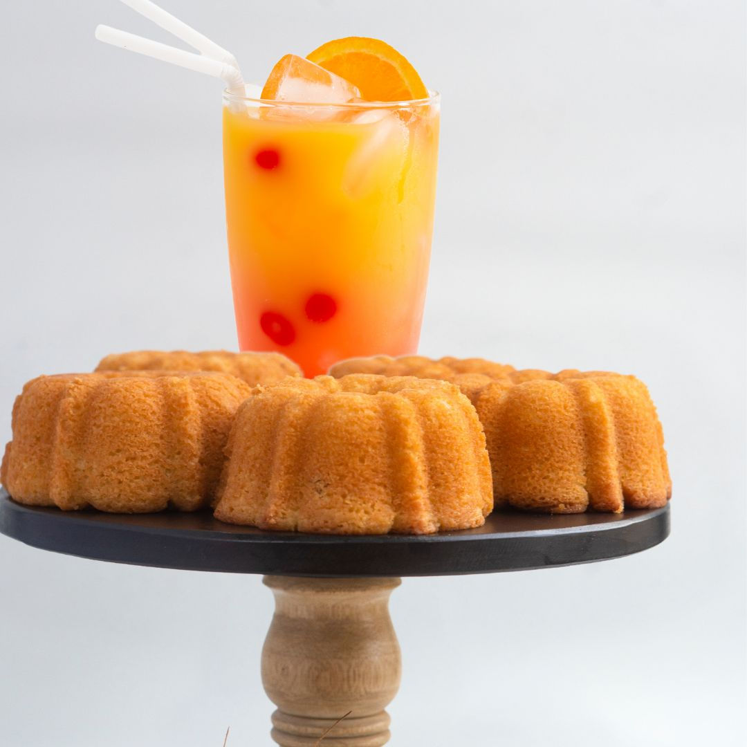 Caribbean Punch Rum Cake Miniatures