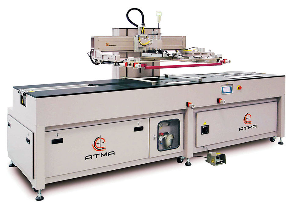 ATMA Screen Printing Machine | AUTOMATIC GLASS PANEL SCREEN PRINTER